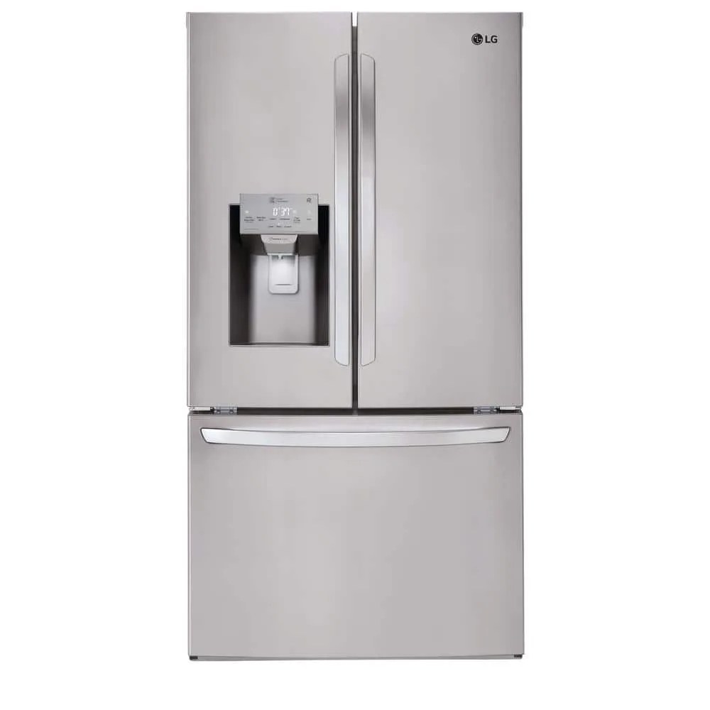 26.2 cu. ft. French Door Smart Refrigerator with Wi-Fi Enabled in Stainless Steel