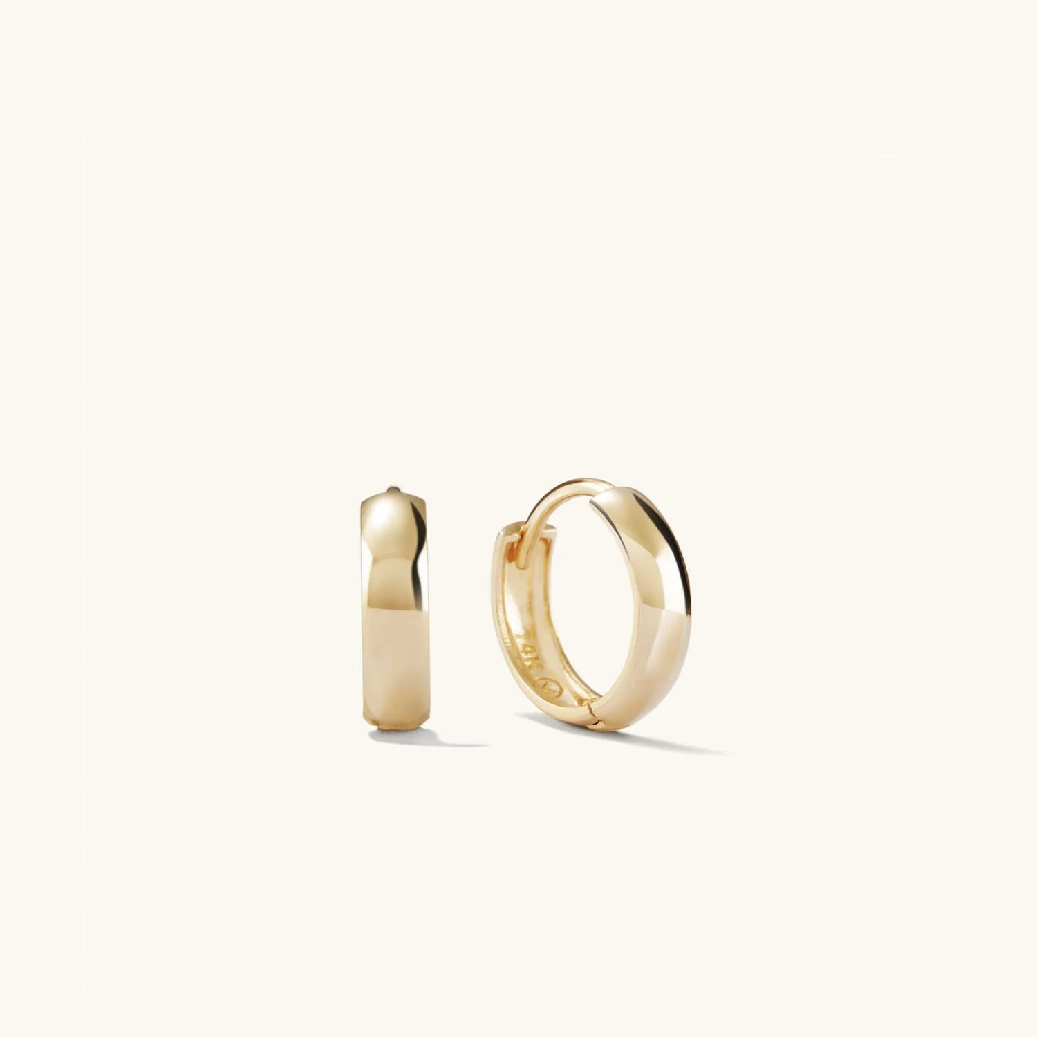 bold huggie hoops   $178