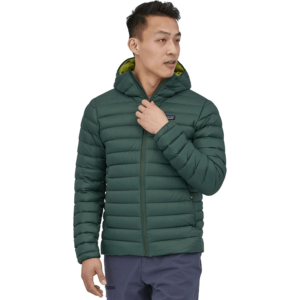 down sweater hooded jacket men's