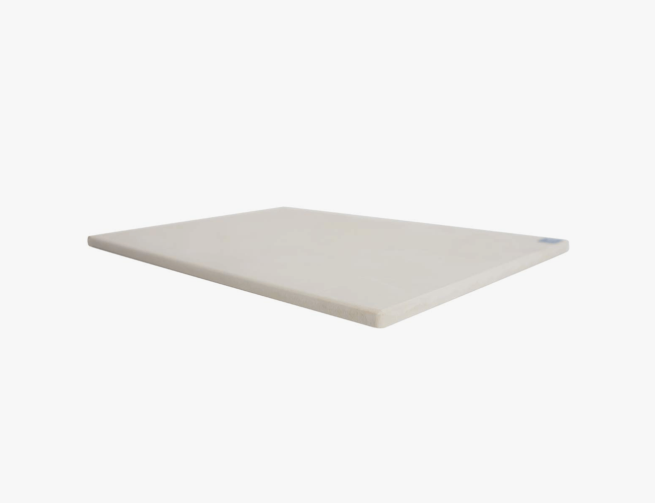 notrax sani tuff cutting board in white on a white background