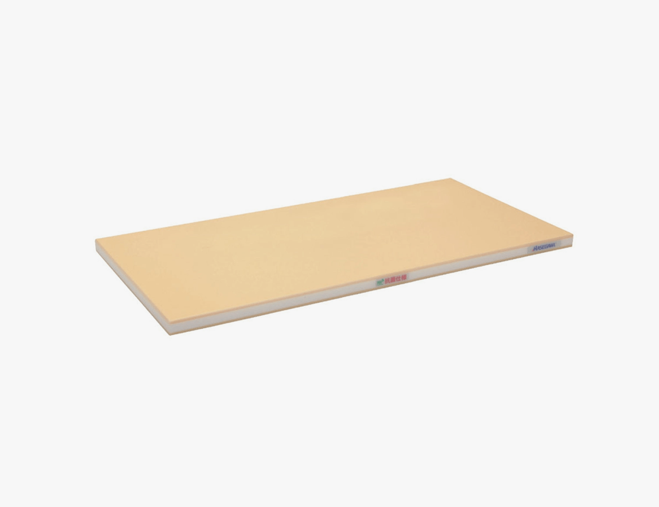 hasegawa cutting board in yellow on a white background