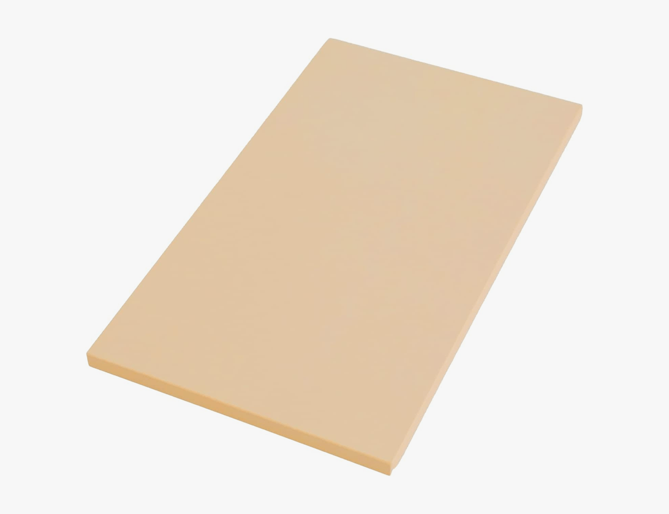asahi rubber cutting board in yellow on a white background