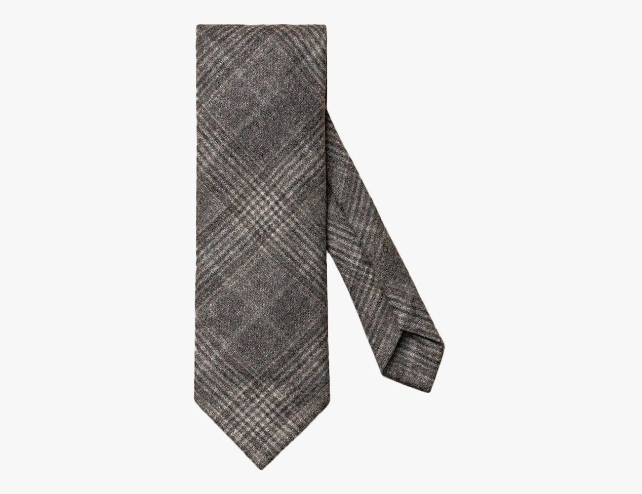 Eton Checked Handmade Wool Cashmere Tie