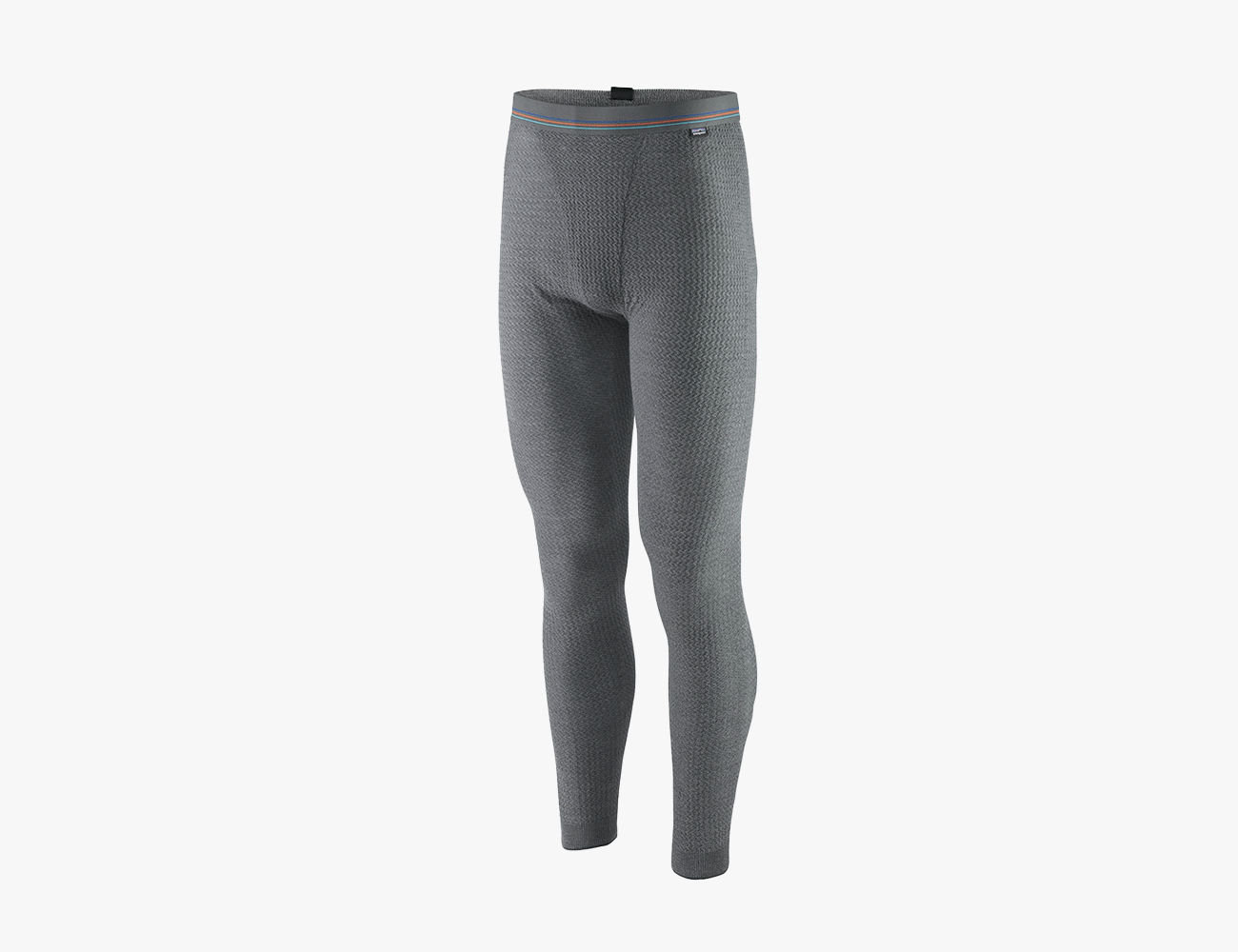 Patagonia Capilene Air Bottoms in grey on a white background