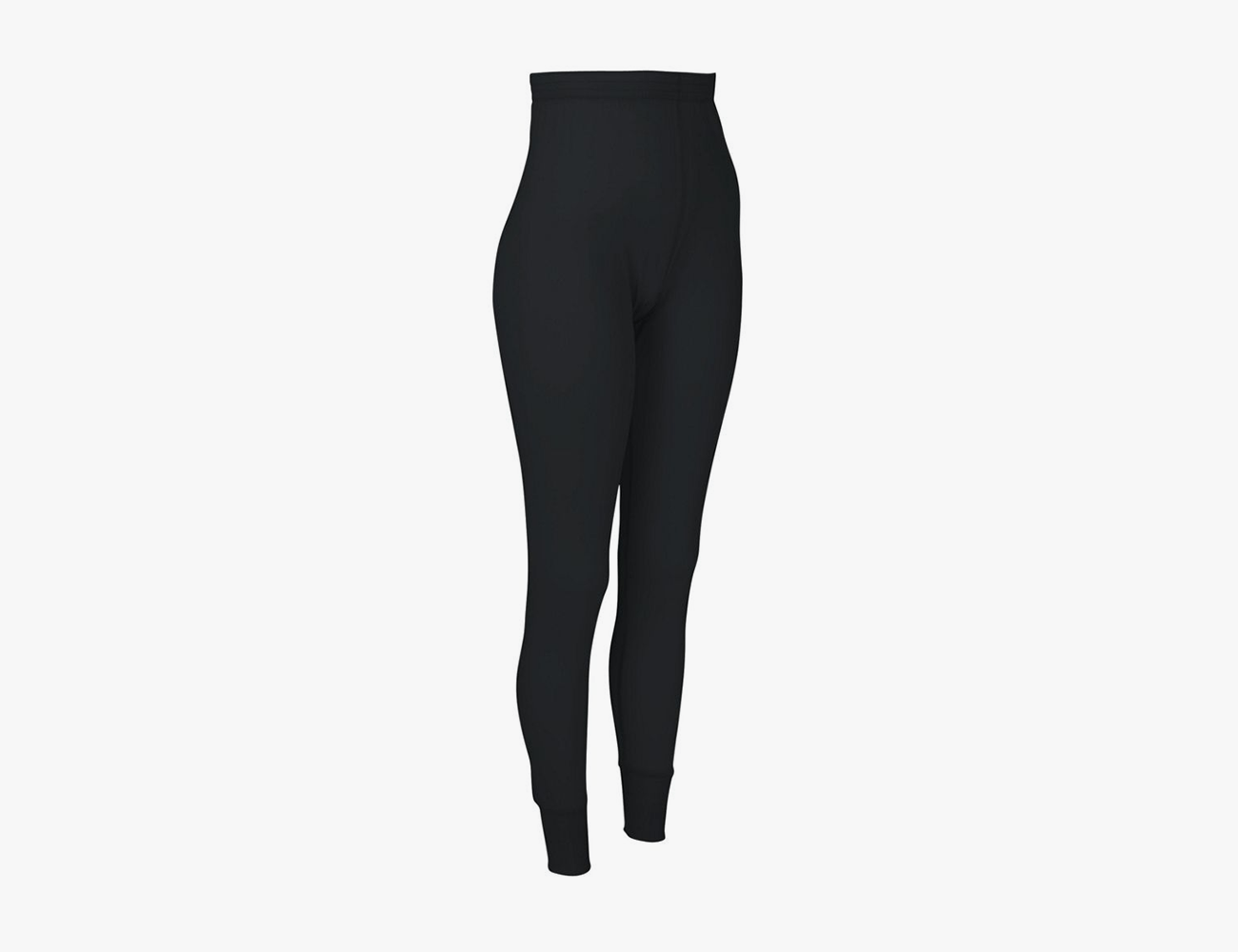L.L.Bean Silk Underwear, Pants in black on a white background