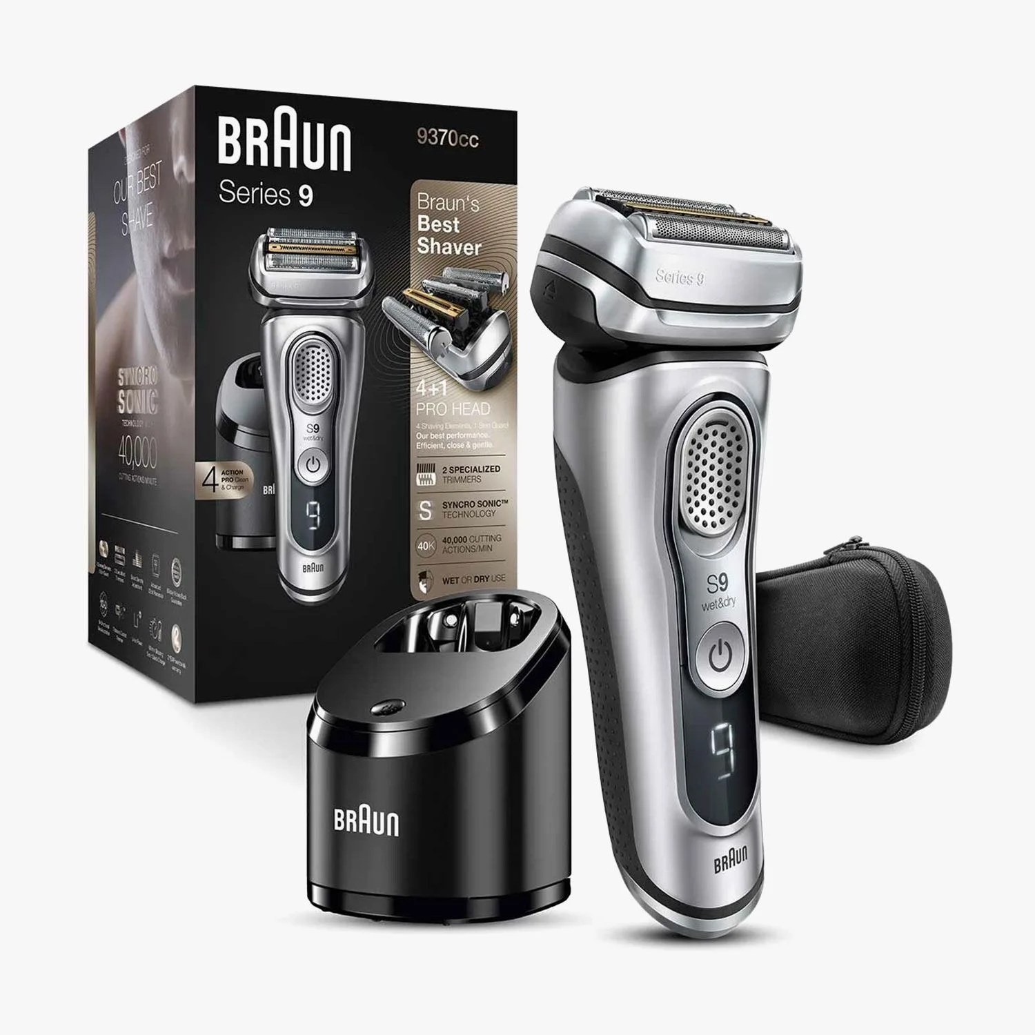 Electric Shaver, Series 9 , with SmartCare Center, Silver