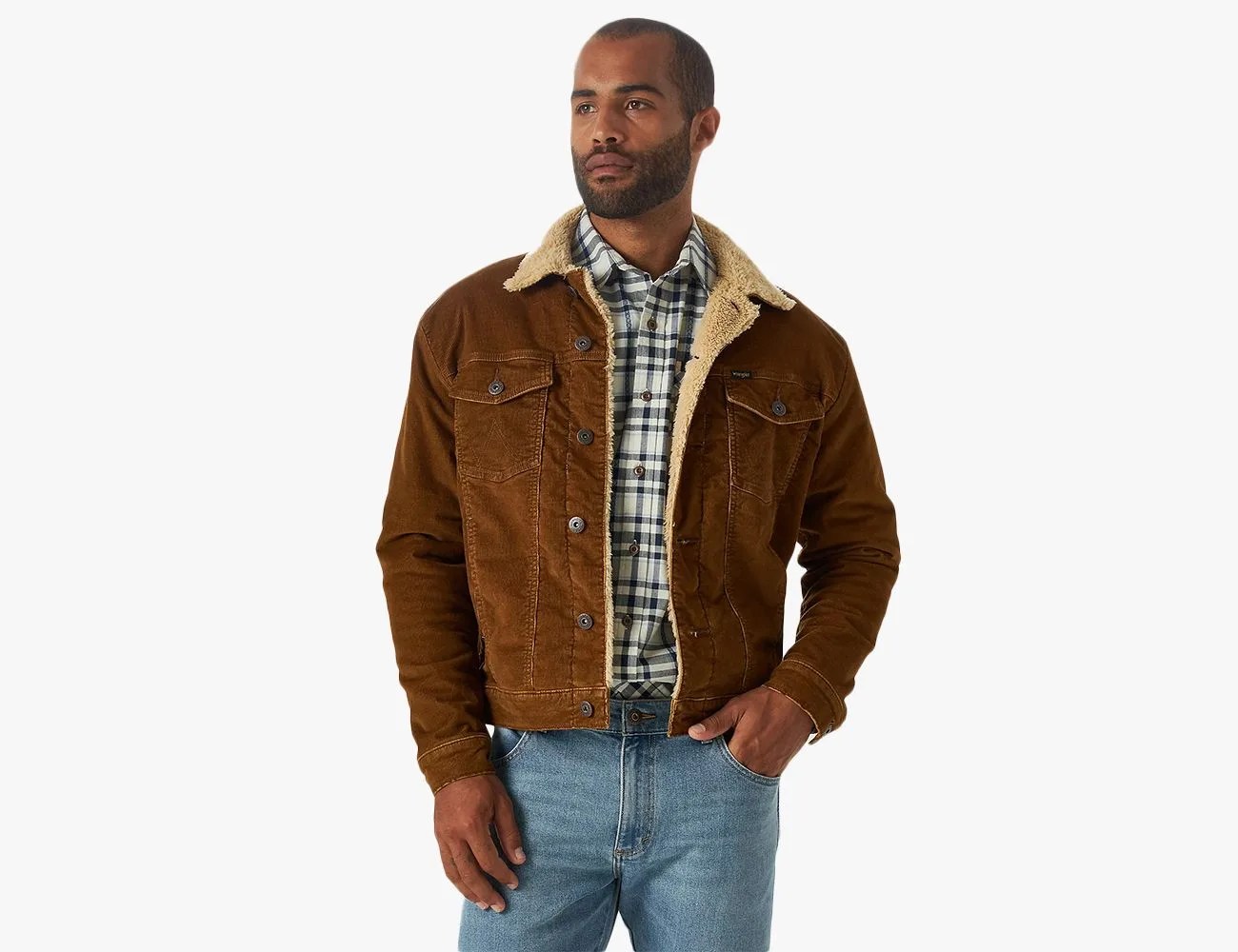 Wrangler Sherpa Corduroy Trucker Jacket