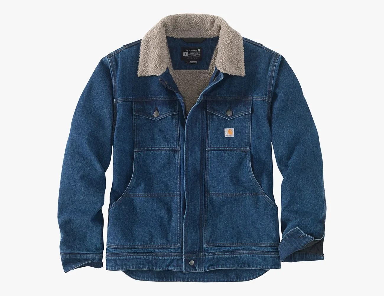 Carhartt Relaxed Fit Denim Sherpa Lined Jacket