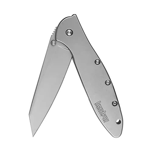 Kershaw Random Leek, 3 inch Sandvik 14C28N Stainless Steel Blade, SpeedSafe Opening, Reverse Tanto, 1660R