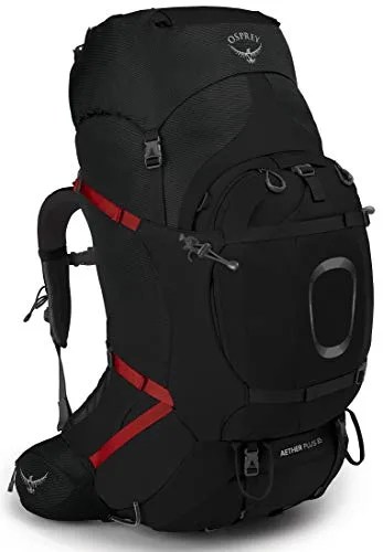 Osprey Men's Aether Plus 85 Backpack, Black, Small/Medium