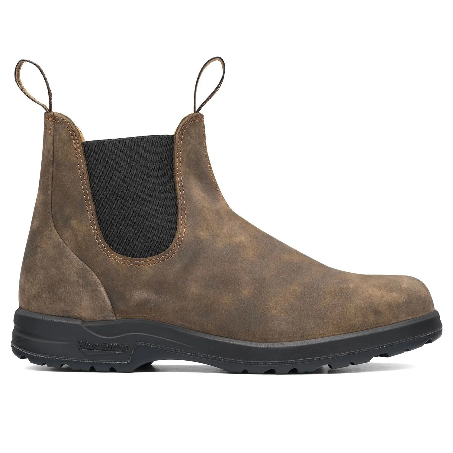 a brown boot with a strap