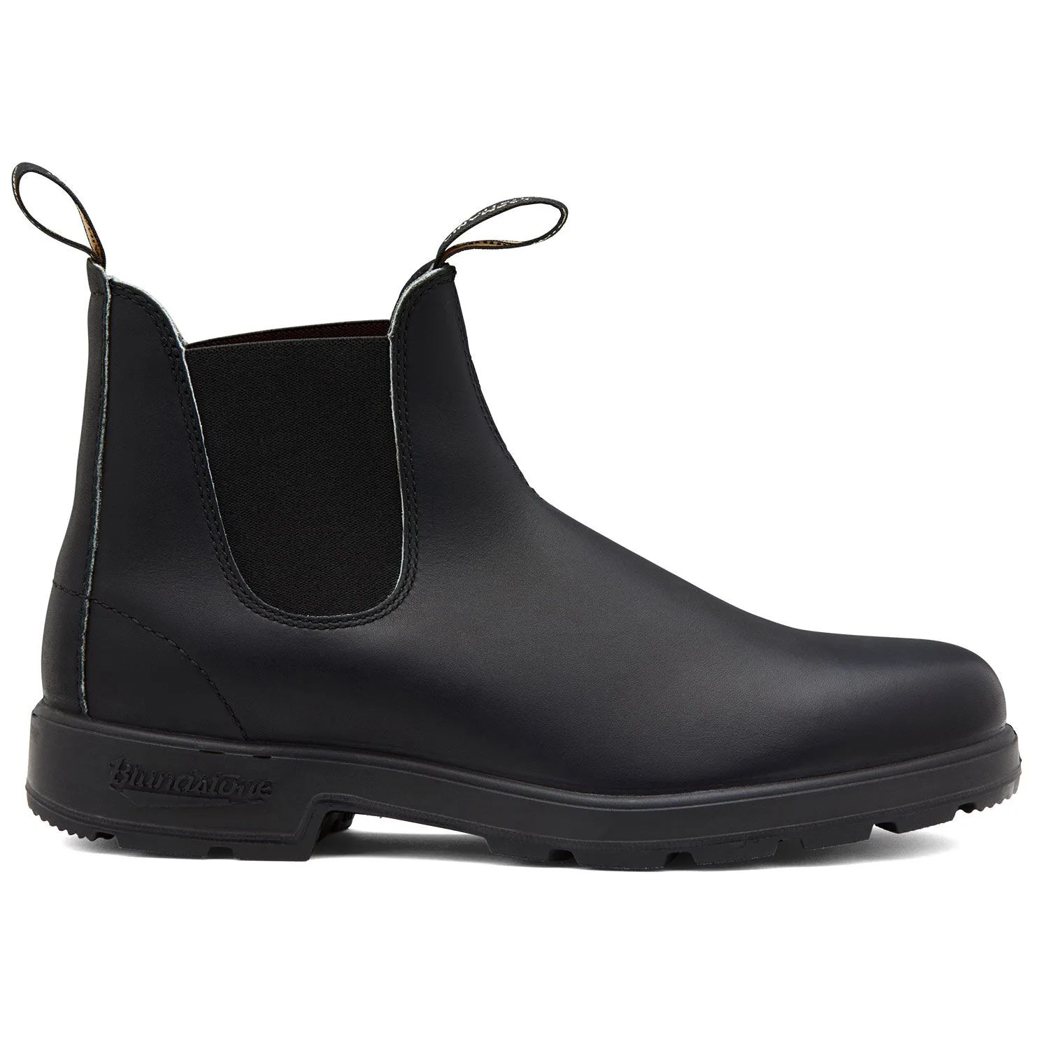 a black boot with a strap