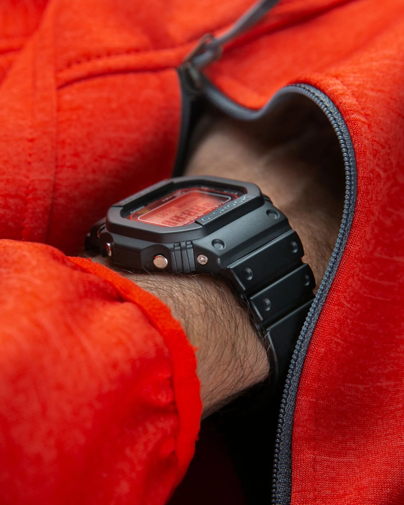 a man wearing a casio watch