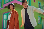 man and woman in jungmaven’s rugged, hemp canvas coach jacket