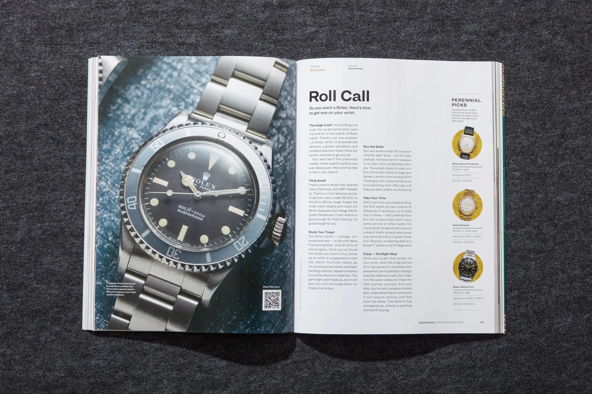 inside of gear patrol magazine issue 19