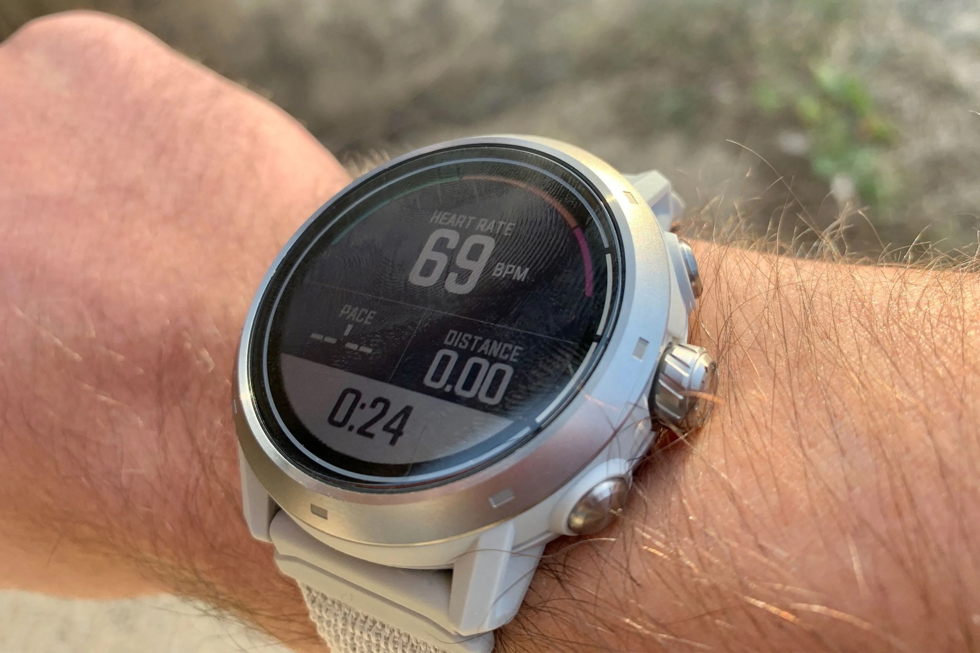 man wearing a coros watch