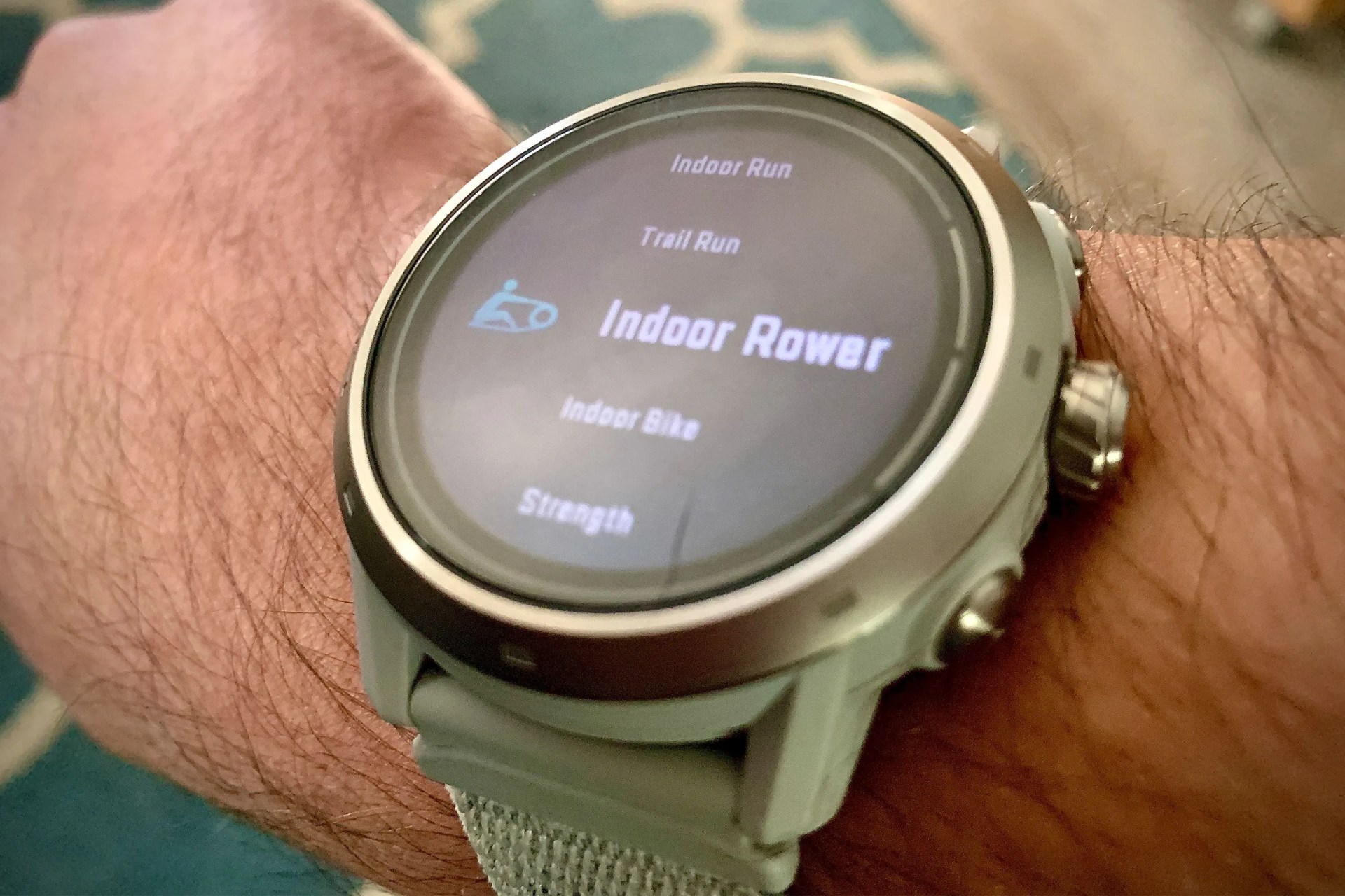 man wearing a coros watch