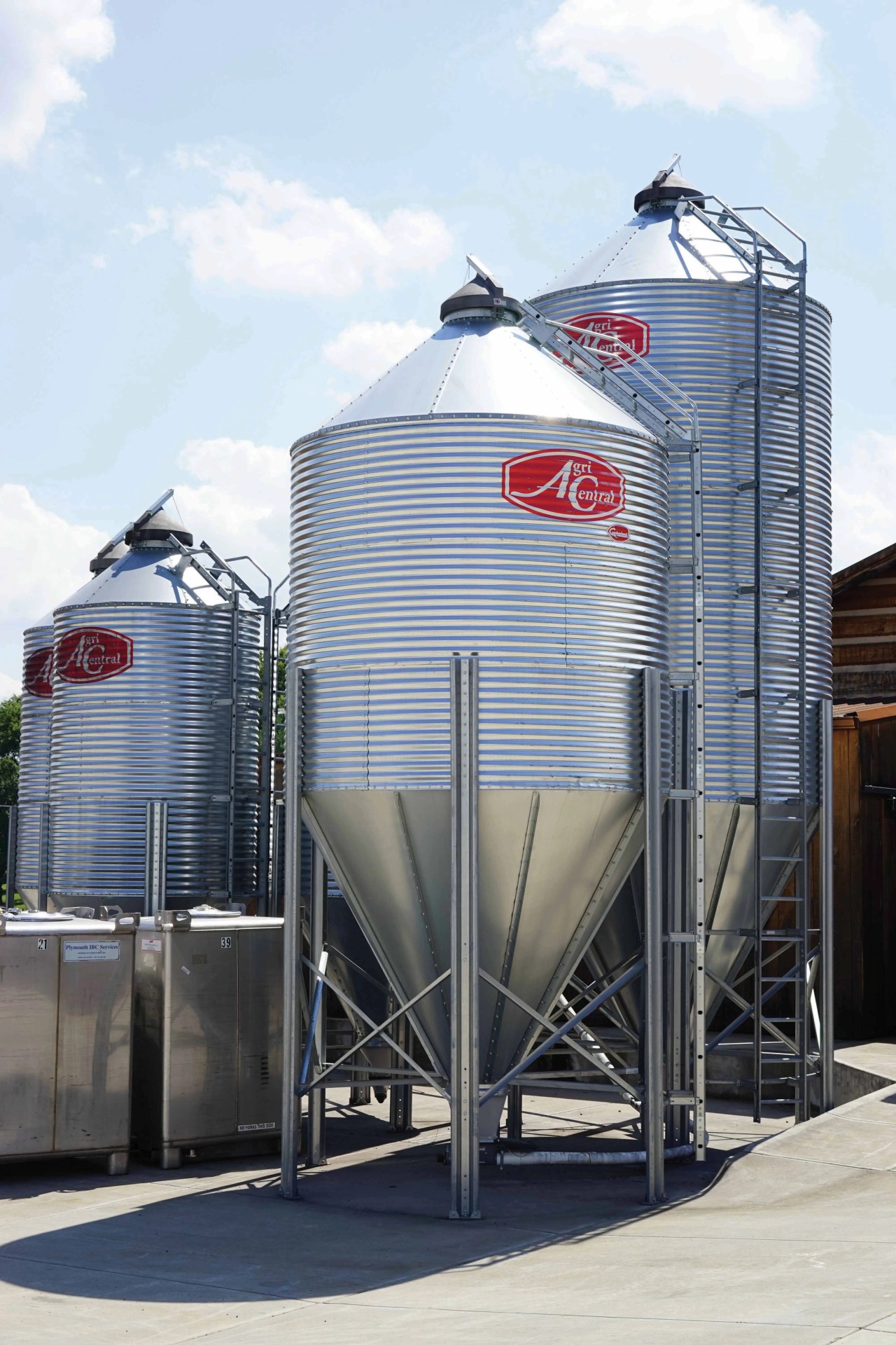 steel containers at hidden barn