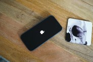 iphone on a table
