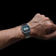 a man wearing a casio watch
