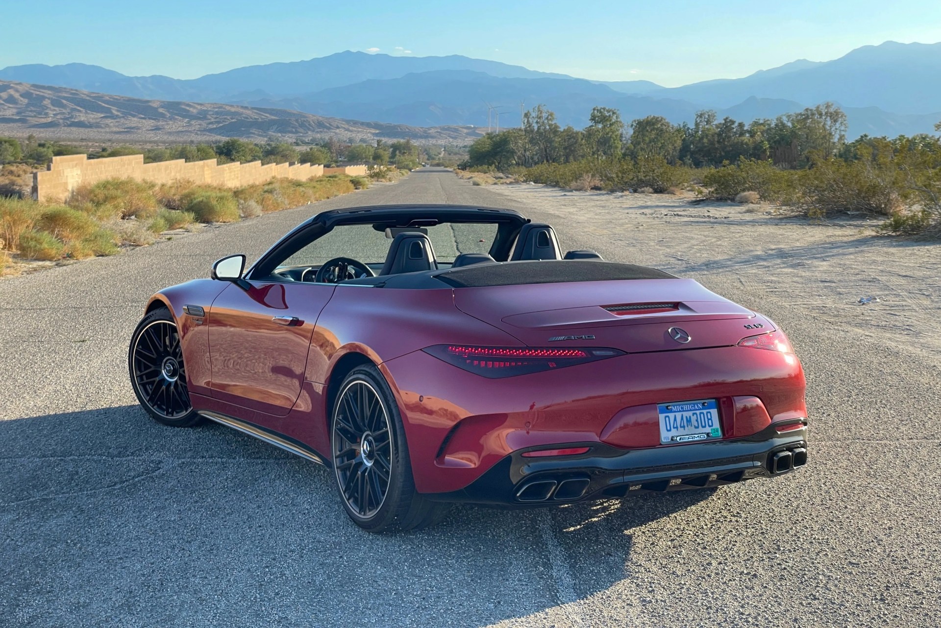 mercedes benz amg sl class 2022 sl63 red