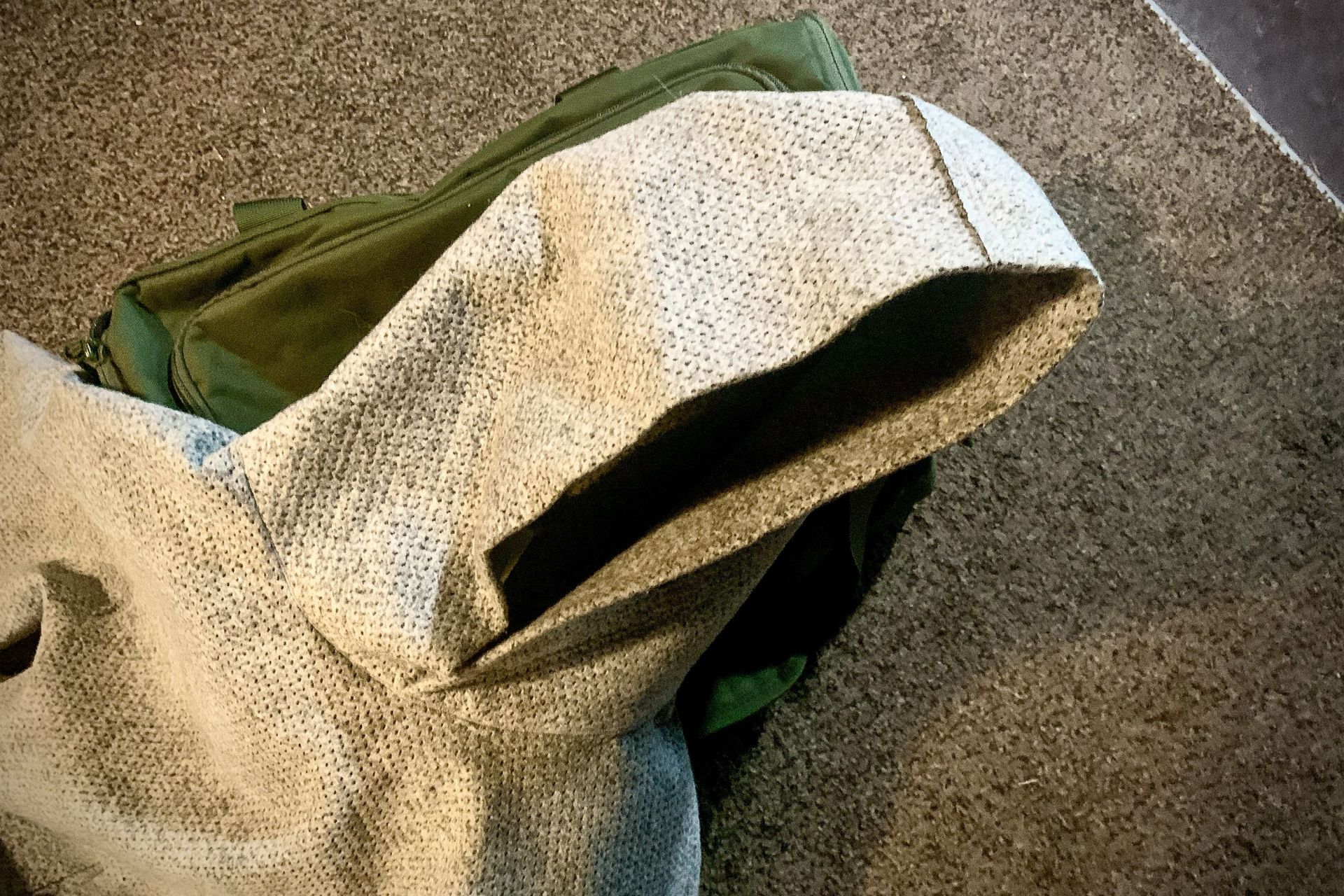 the hood of a nike hoodie