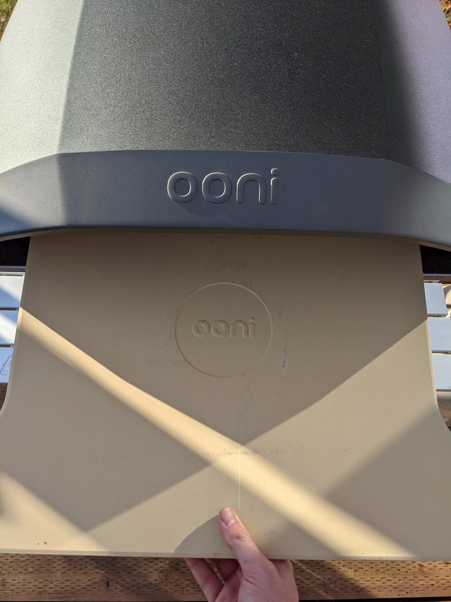clean stone in an ooni pizza oven