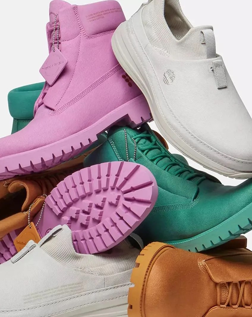 pangaia x timberland premium fabric 6 inch boot collection