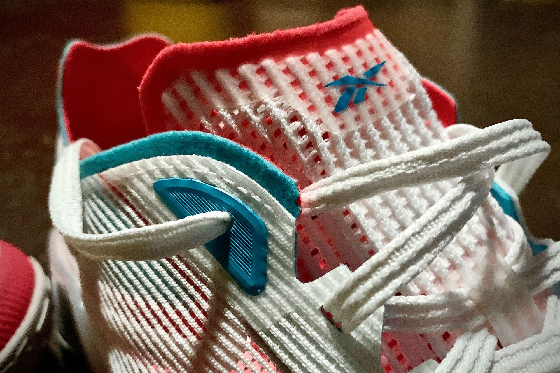 close view on the uppers of the reebok nano x2 froning shoes