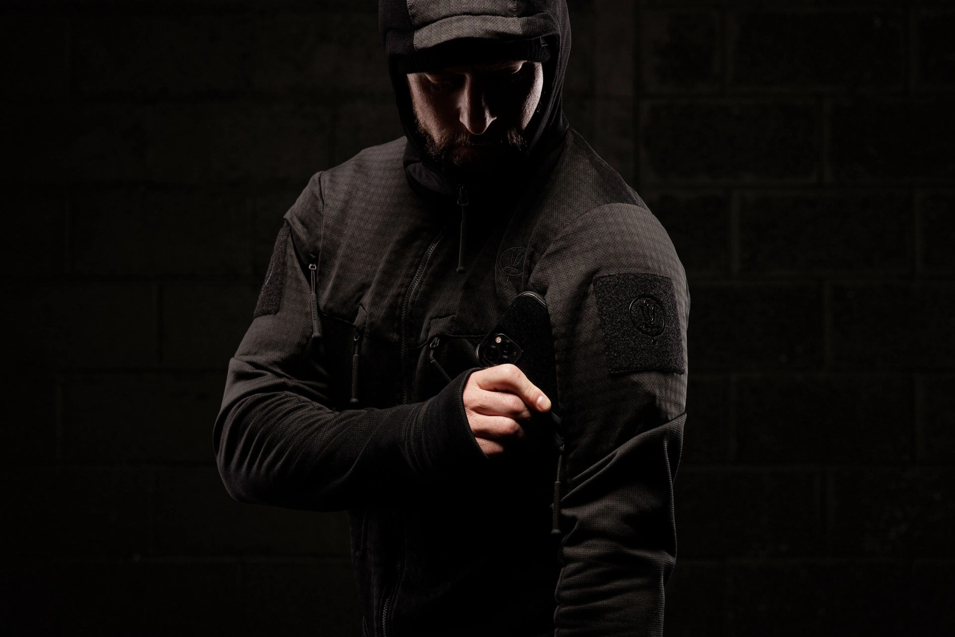 man wearing thrudark jacket