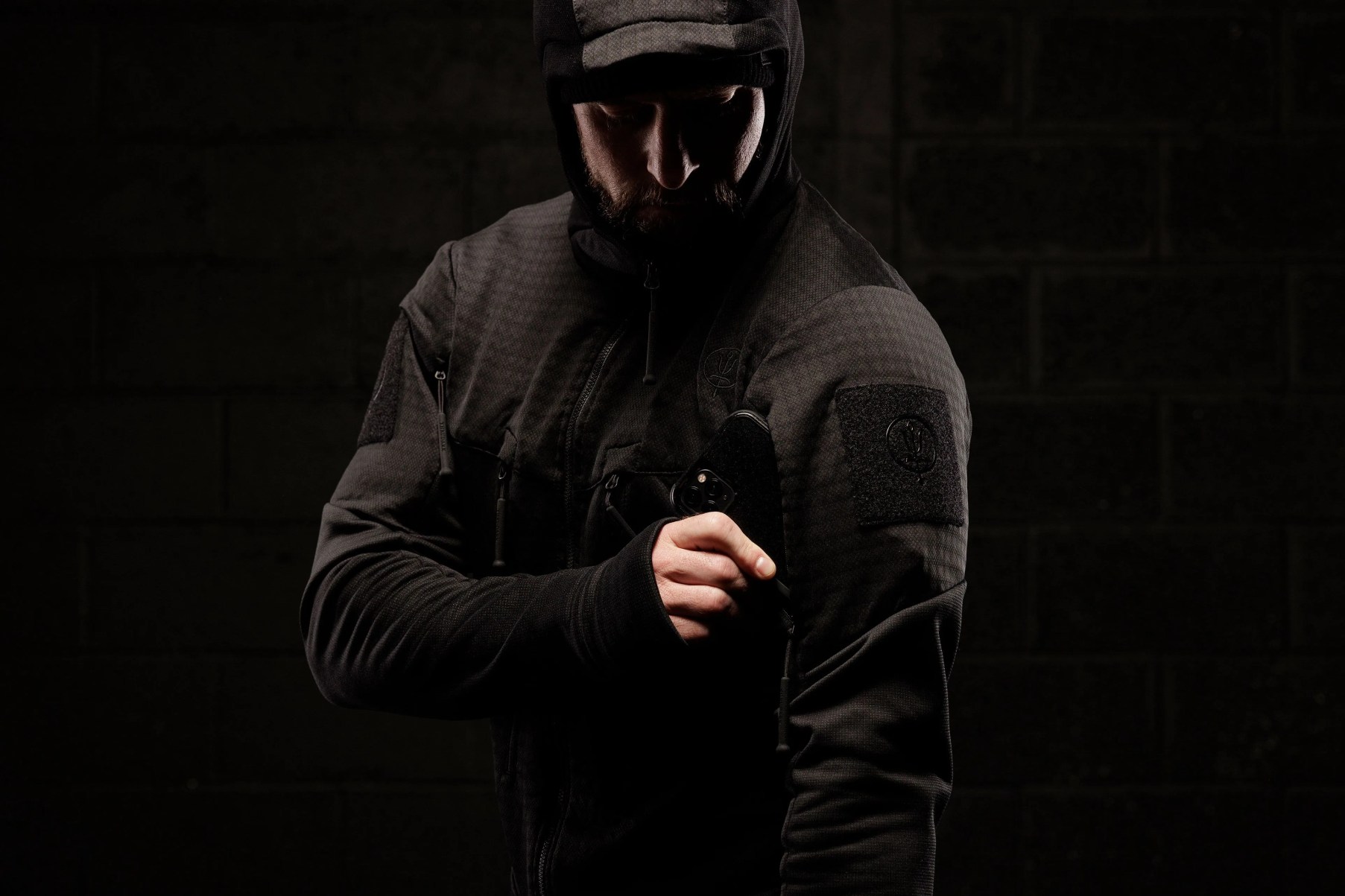 man wearing thrudark jacket