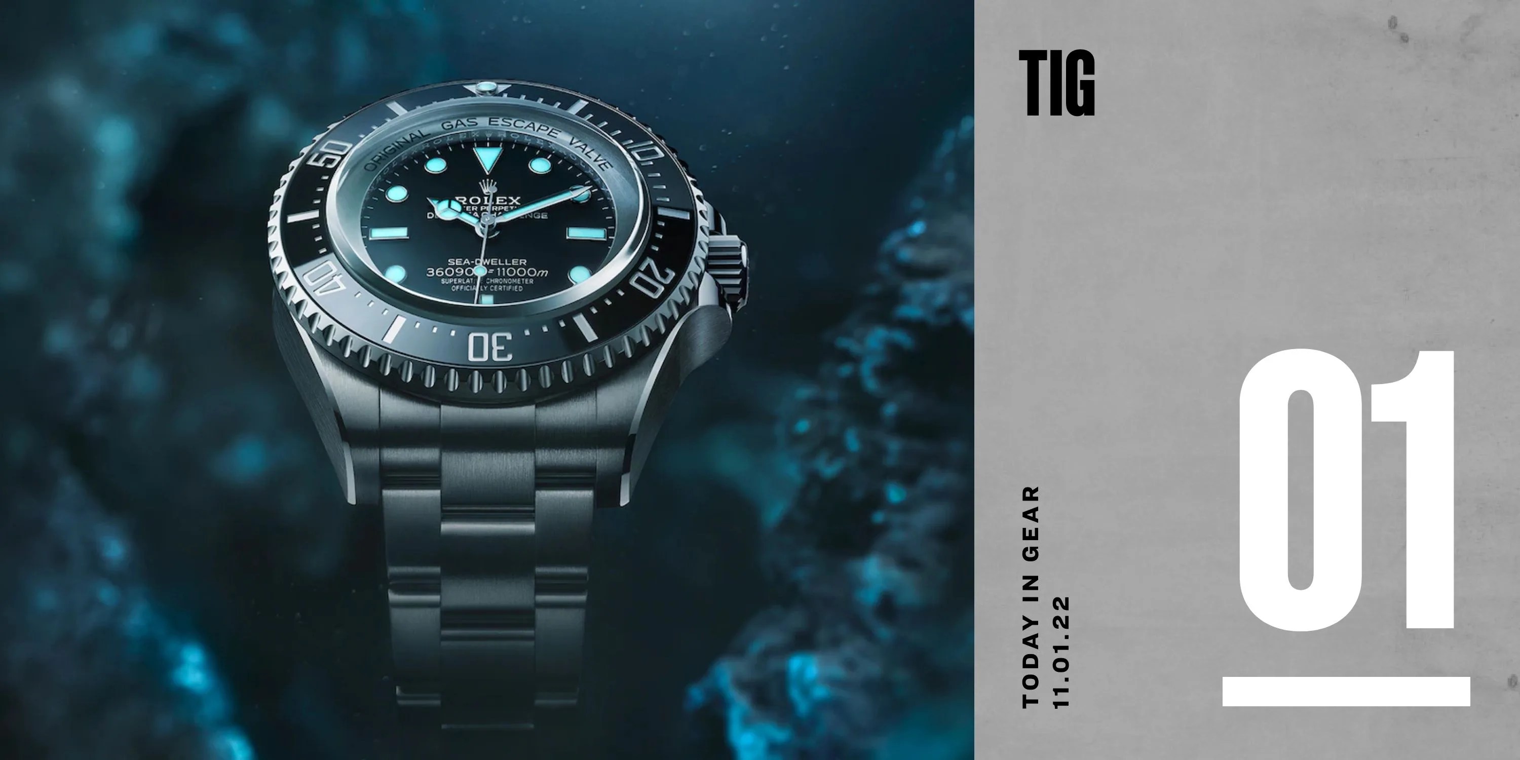 today in gear november 1 2022 rolex deepsea challenge watch