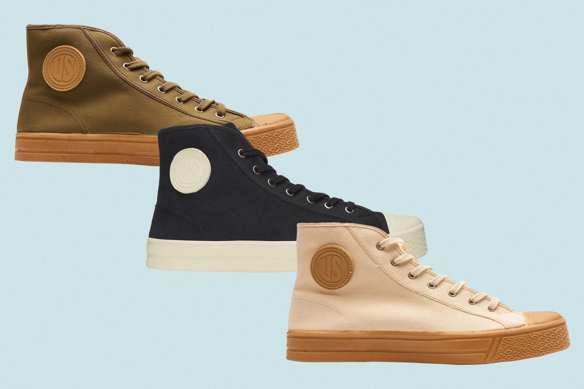 military high top shoes