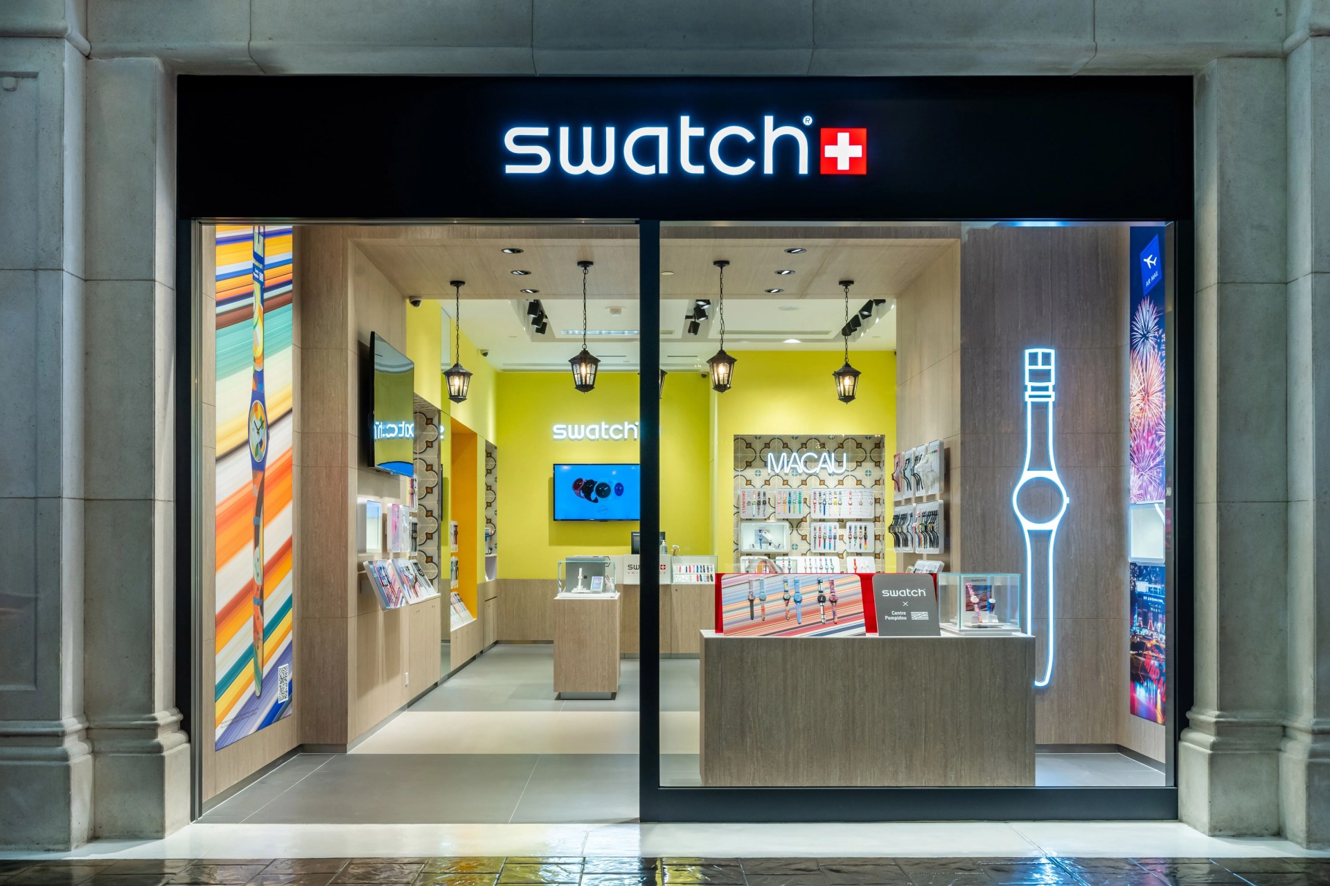 swatch store at the venetian