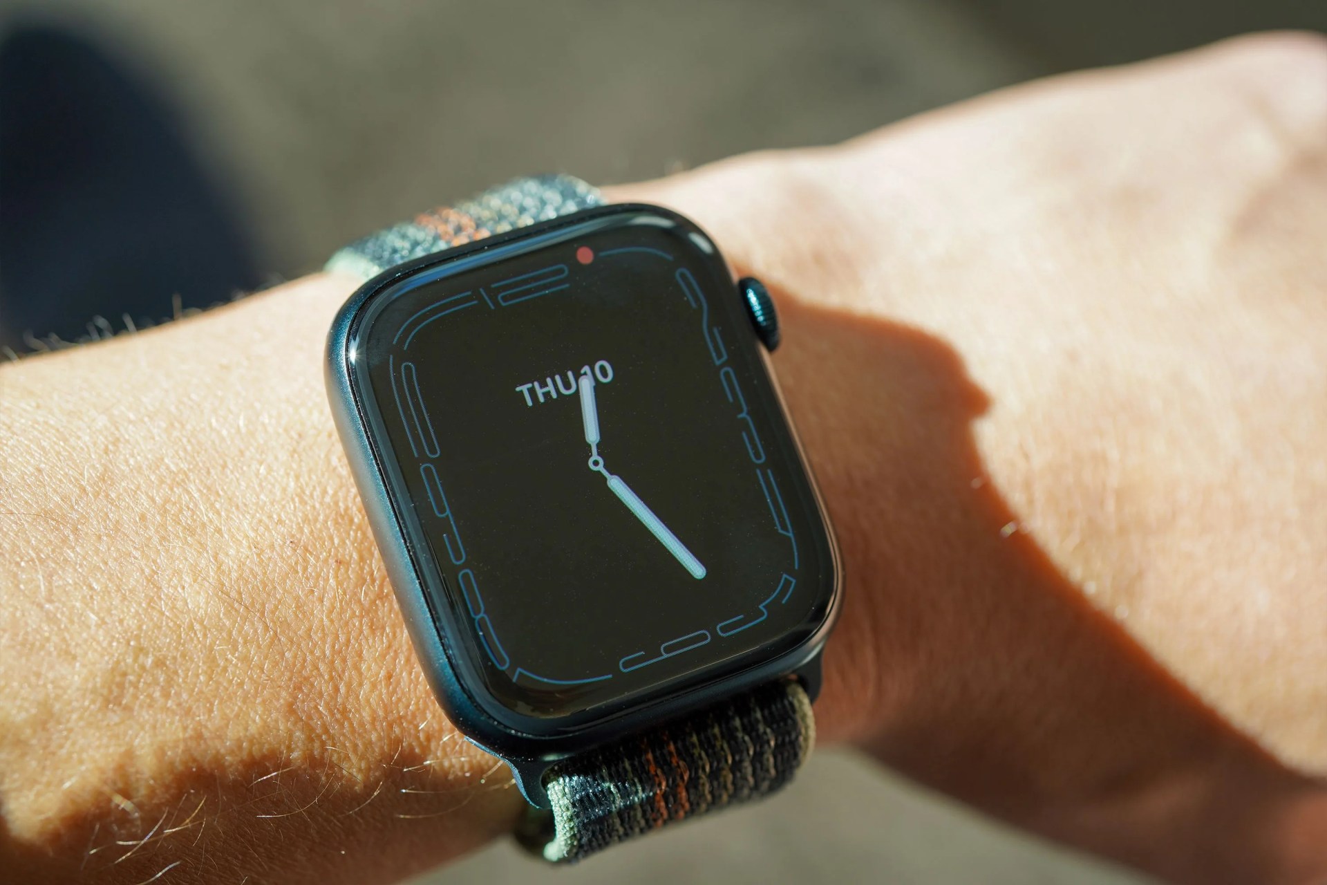 an apple watch on a wrist