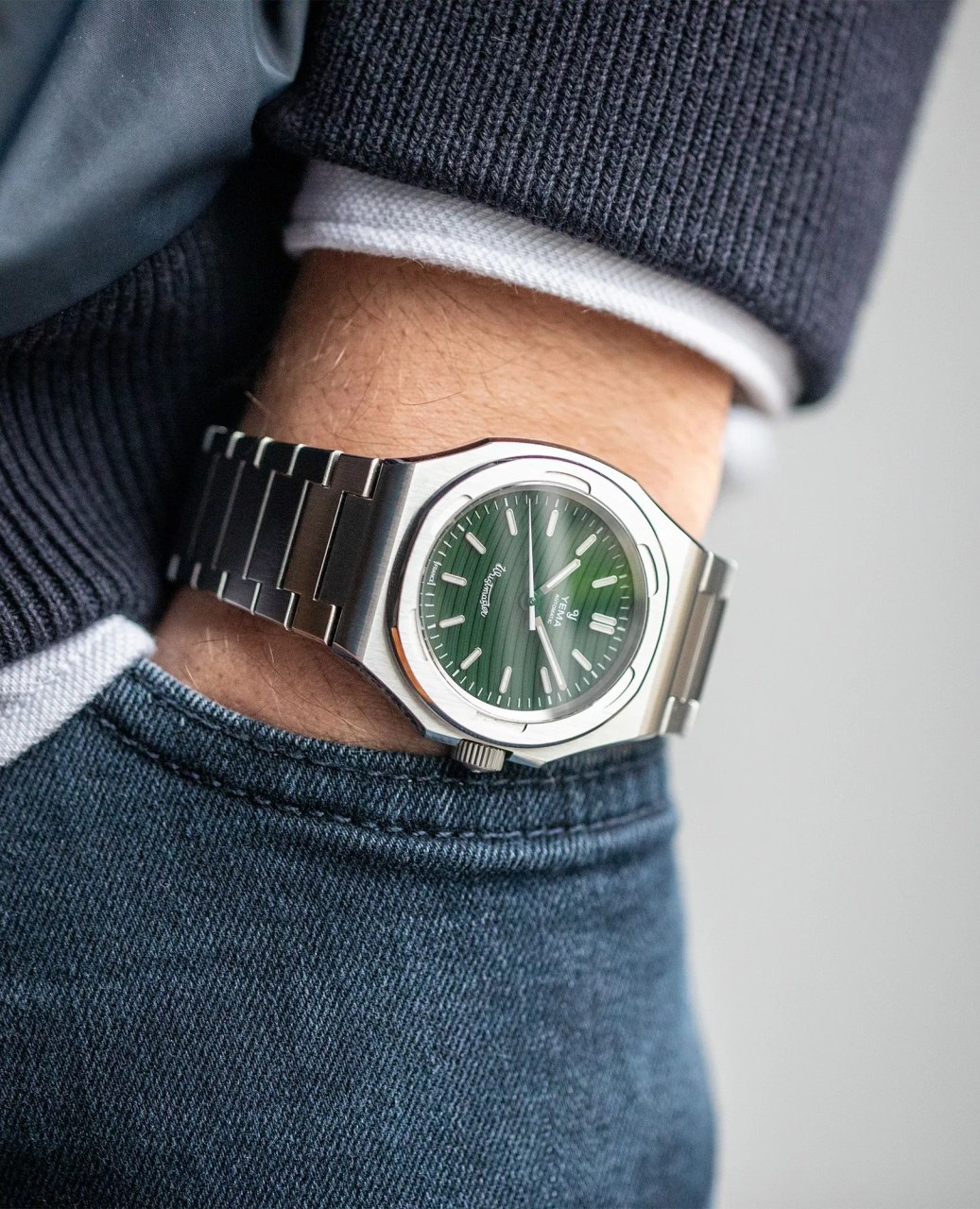 yema wristmaster micro rotor watch