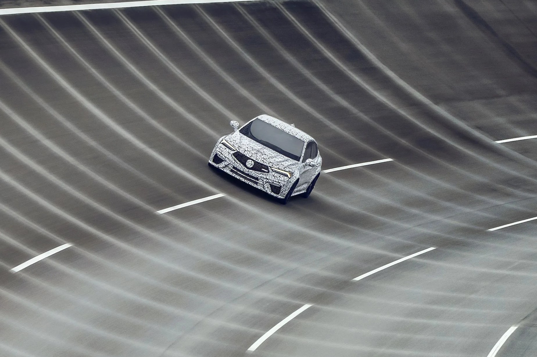 acura integra type s testing on track