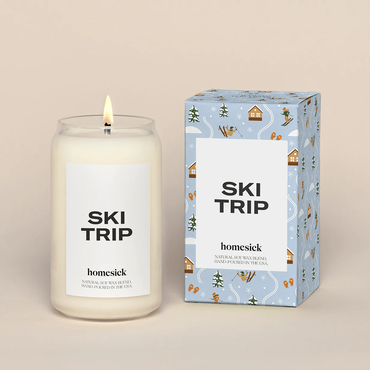 ski trip candle