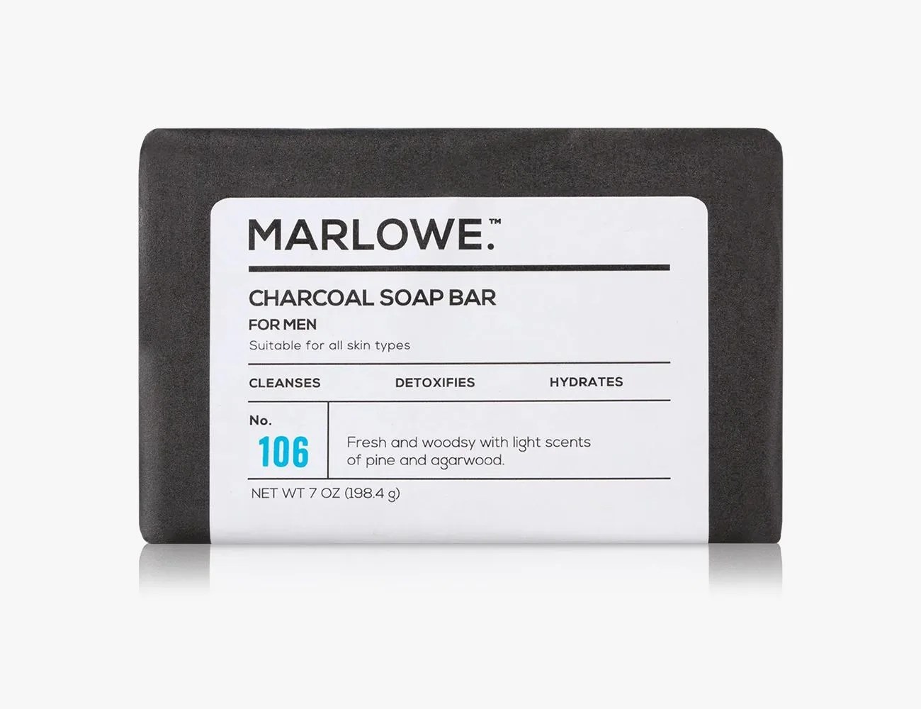 No. 106 Charcoal Body Soap Bar 7 oz