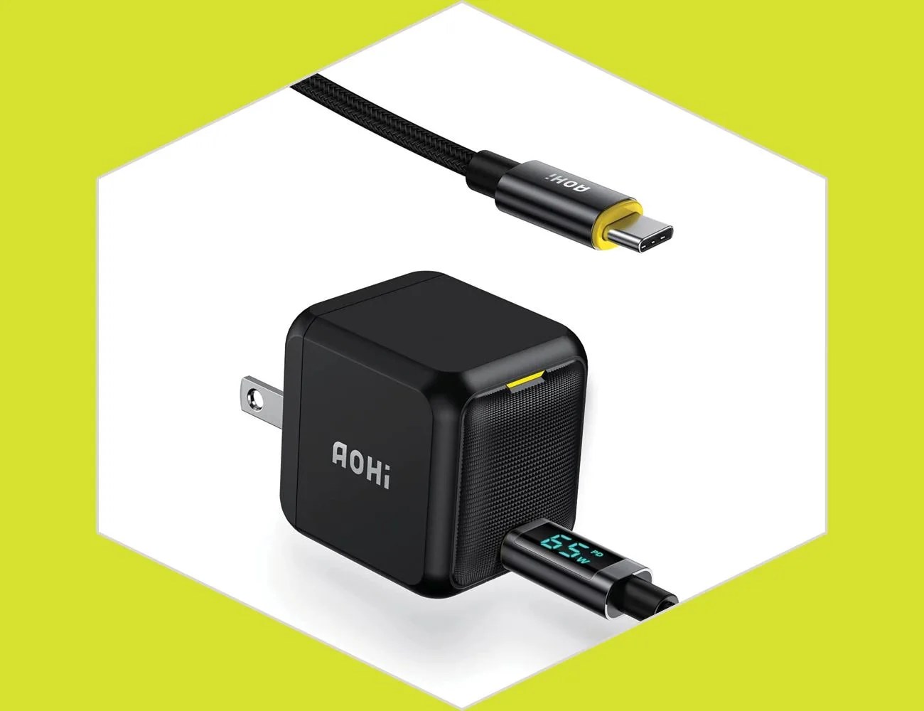 aohi 65w pd usbc charger