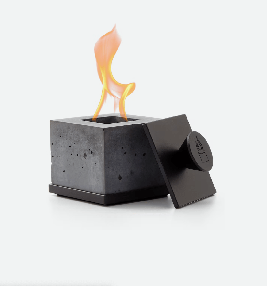 Personal Square Concrete Fireplace Kit
