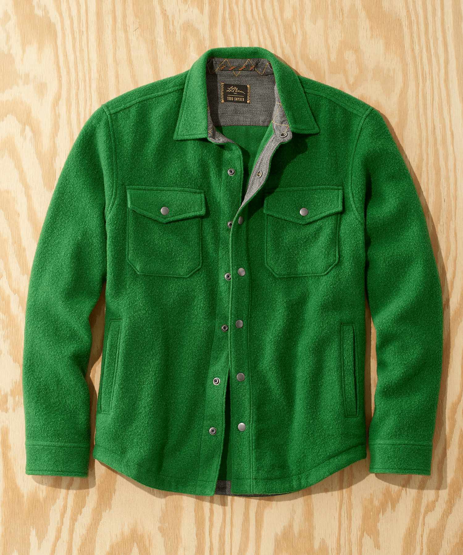 L.L.Bean x Todd Snyder Wool Blend Shirt Jacket in Treeline