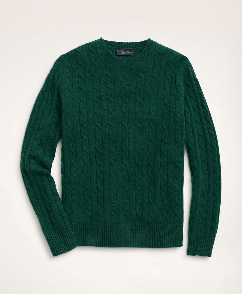 brooks brothers lambswool cable knit sweater