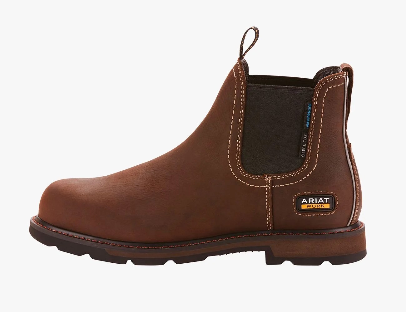 Ariat Groundbreaker Chelsea Waterproof Steel Toe Work Boot