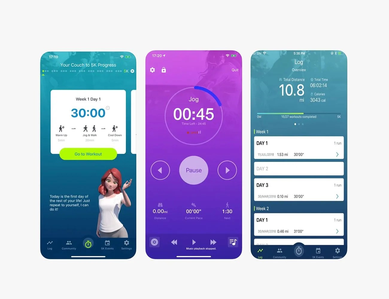 couch to 5k phone app fitness