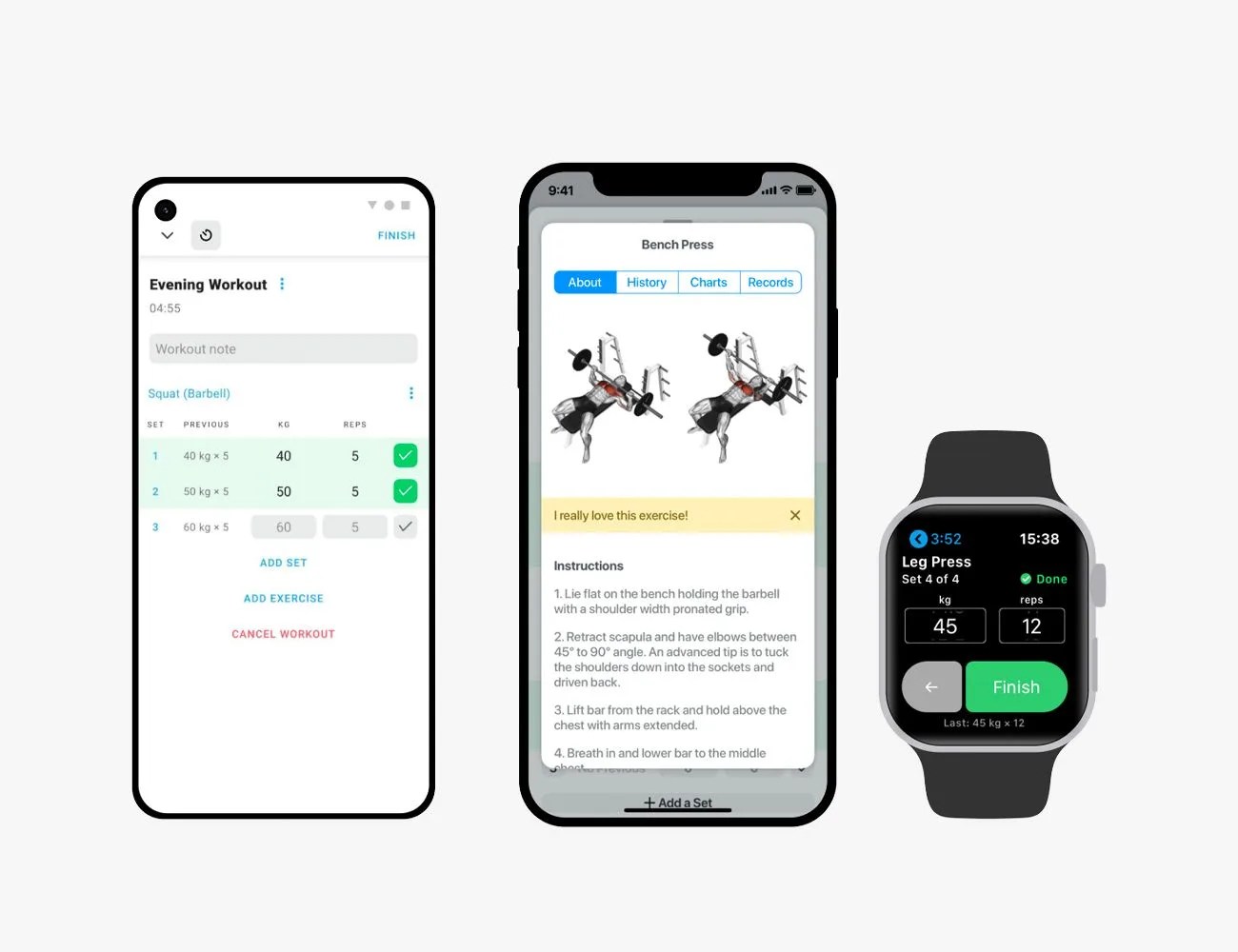 strong app workout tracker fitness