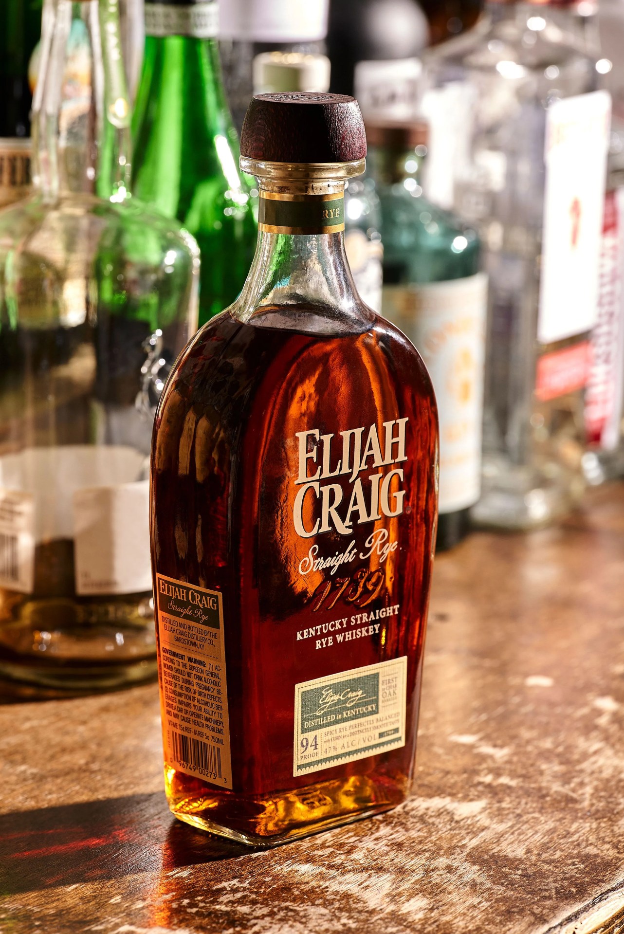elijah craig straight rye whiskey