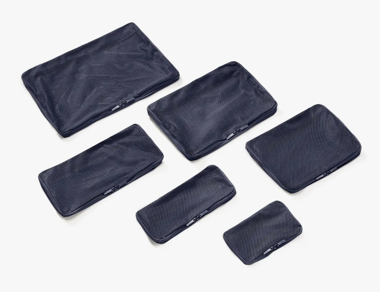 set of six packing cubes