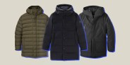 three parka jackets