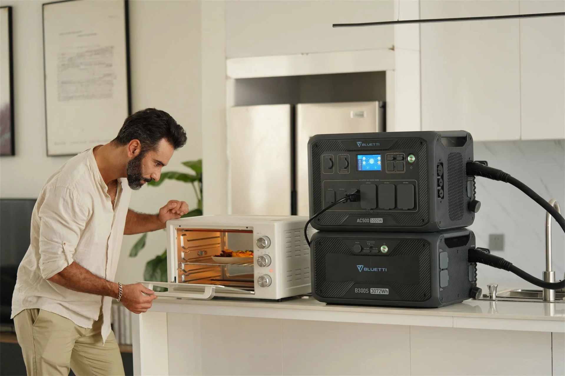 bluetti ac500 and b300s home battery backup combo